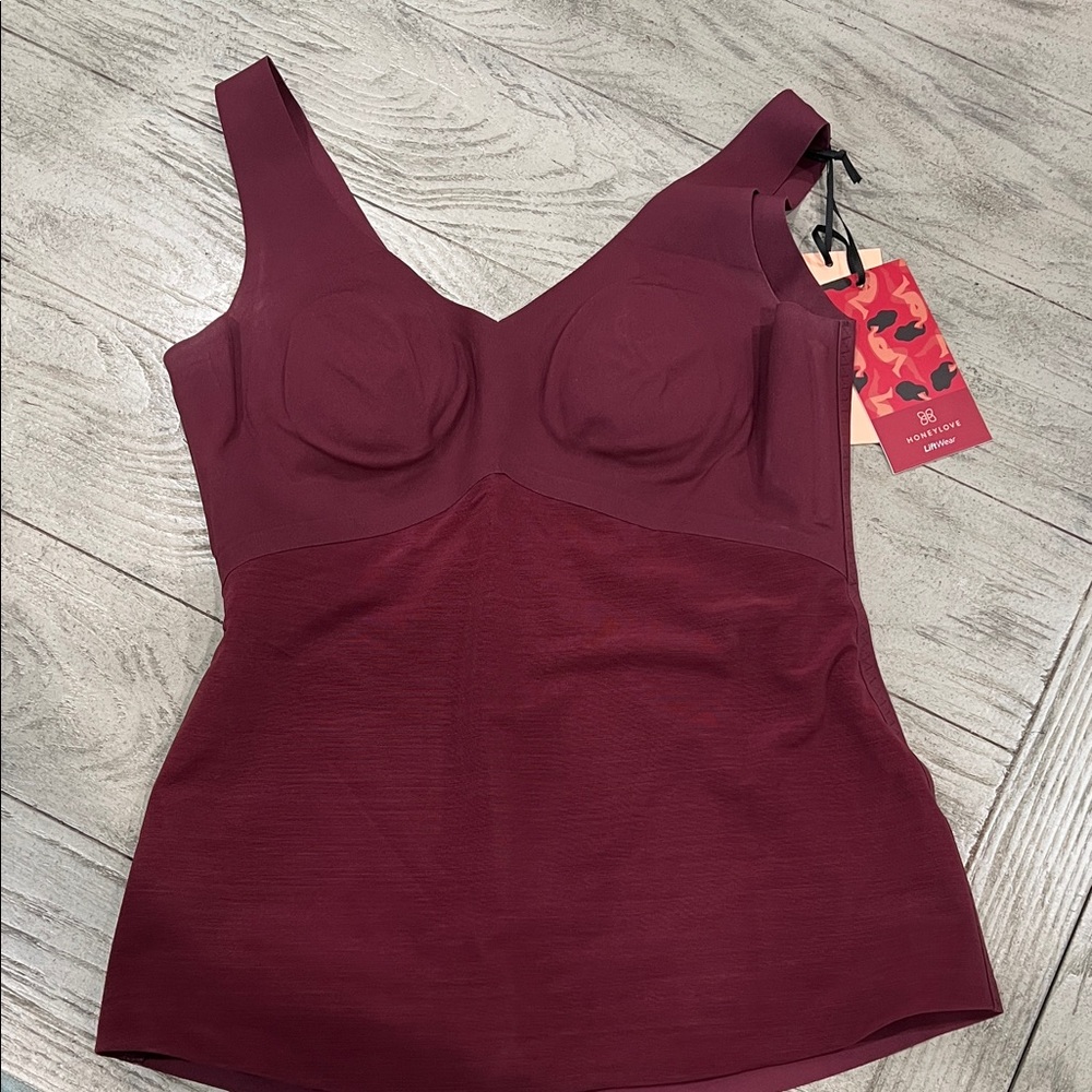 Honeylove sangria liftwear tank